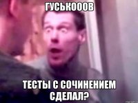 гуськооов тесты с сочинением сделал?