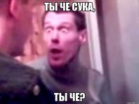 ты че сука, ты че?