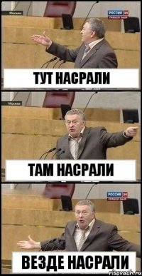 Тут насрали там насрали Везде насрали