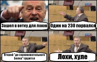Зашел в ветку для лохов Один на 230 порвался Второй "до соревновательного Белка" сушится Лохи, хуле