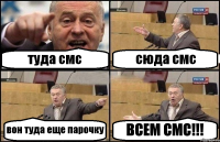 туда смс сюда смс вон туда еще парочку ВСЕМ СМС!!!