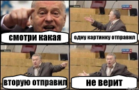 смотри какая одну картинку отправил вторую отправил не верит