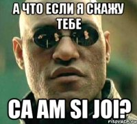 А ЧТО ЕСЛИ Я СКАЖУ ТЕБЕ CA AM SI JOI?