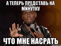 А теперь представь на минутку что мне насрать