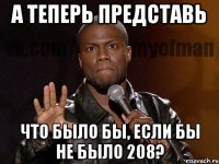 а теперь представь что было бы, если бы не было 208?