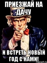 Приезжай на дачу И встреть новый год с нами!