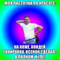 Моя ласточка по красоте: на коже, кондей, тонировка, ксенон сделал - в полном фуле!