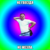 не гвоздя не жезла.