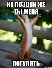 Ну позови же ты меня Погулять