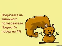 Подисался на типичного пользователя. Поднял % побед на 4%