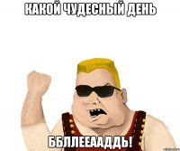 КАКОЙ ЧУДЕСНЫЙ ДЕНЬ ББЛЛЕЕААДДЬ!