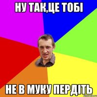 НУ ТАК,ЦЕ ТОБІ НЕ В МУКУ ПЕРДІТЬ