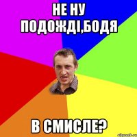 НЕ НУ ПОДОЖДІ,БОДЯ В СМИСЛЕ?