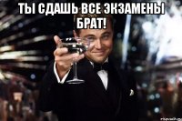 Ты сдашь все экзамены Брат! 