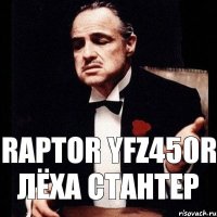 raptor YFZ450R лёха стантер