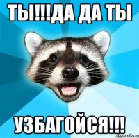 ТЫ!!!да да ты узбагойся!!!