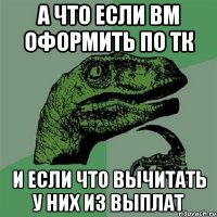 а что если вм оформить по тк и если что вычитать у них из выплат