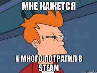 Мне кажется Я много потратил в Steam