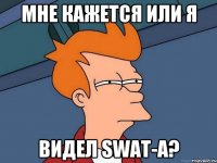 Мне кажется или я видел SWAT-а?