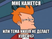 мне кажется или Тема нихуя не делает курсач?