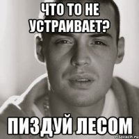 что то не устраивает? Пиздуй ЛЕСОМ