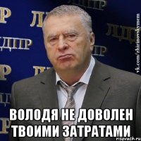  Володя не доволен твоими затратами