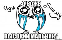 О Боже высокий мальчик:*