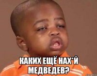  Каких ещё нах*й медведев?