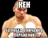 КЕН 50 ПОБЕД 0 НИЧЬИХ 0 ПОРАЖЕНИЙ