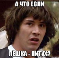 А что если Лёшка - питух?