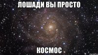 Лошади вы просто Космос