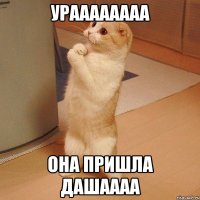 УРАААААААА ОНА ПРИШЛА ДАШАААА