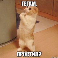 ГЕГАМ, ПРОСТИЛ?