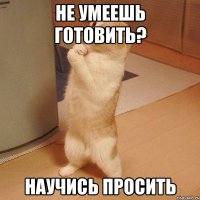 Не умеешь готовить? Научись просить