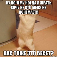 Ну почему когда я жрать хочу не кто меня не понемает!! Вас тоже это бесет?