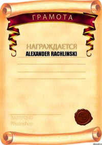 Alexander Rachlinski    