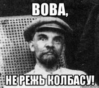 Вова, не режь колбасу!