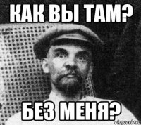 Как вы там? БЕЗ МЕНЯ?