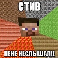 Стив Нене неслышал!!