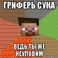 ГРИФЕРЬ СУКА ВЕДЬ ТЫ ЖЕ НЕУЛОВИМ