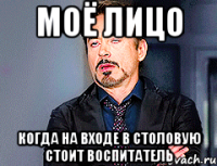 МОЁ ЛИЦО КОГДА НА ВХОДЕ В СТОЛОВУЮ СТОИТ ВОСПИТАТЕЛЬ