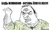 будь мужиком - оставь ёлку в лесу!