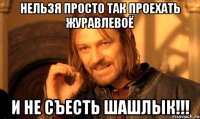 Нельзя просто так проехать Журавлевоё и не съесть шашлык!!!