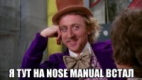  я тут на Nose manual встал