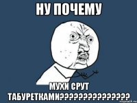 НУ ПОЧЕМУ МУХИ СРУТ ТАБУРЕТКАМИ???????????????