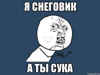 я снеговик а ты сука