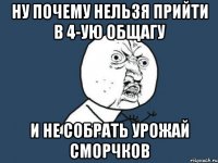 Ну почему нельзя прийти в 4-ую общагу и не собрать урожай сморчков