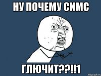 НУ ПОЧЕМУ СИМС ГЛЮЧИТ??!!1