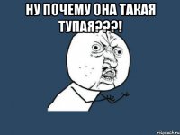 Ну почему она такая тупая???! 