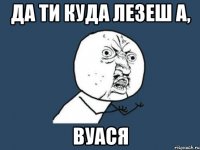 да ти куда лезеш а, ВуАСЯ